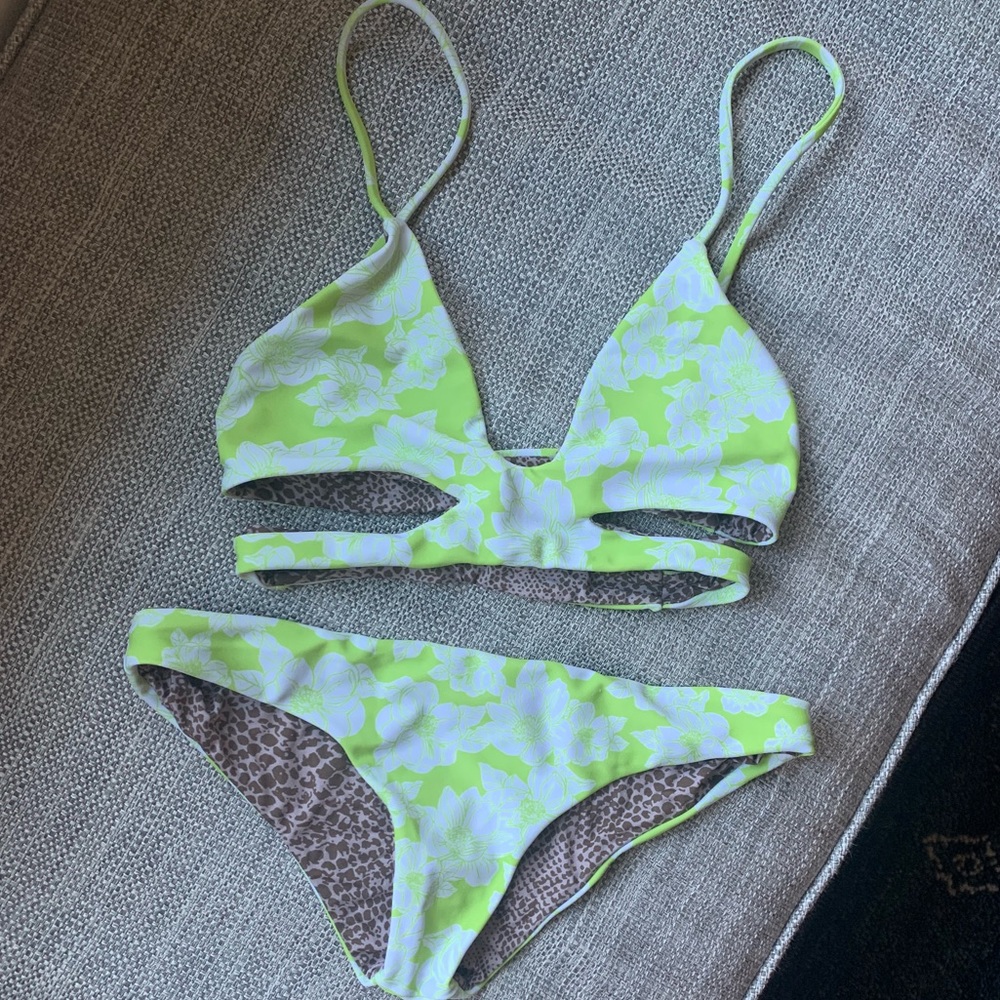 Acacia Swimwear Neon Magnolia Set
